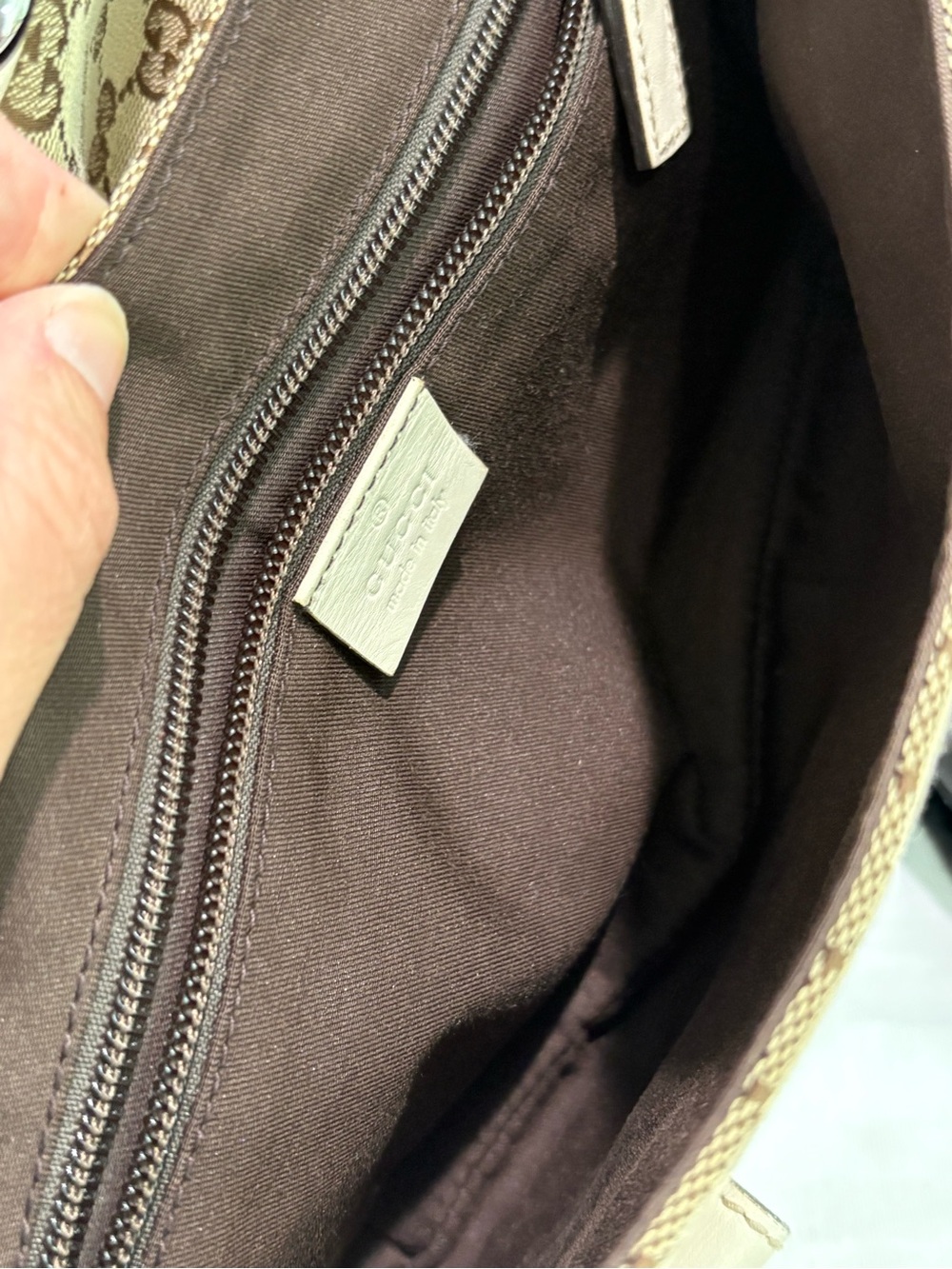 Authentic Gucci GG Canvas Leather Belt Crossbody waist Bag with Dust Cover - Picture 12 of 16